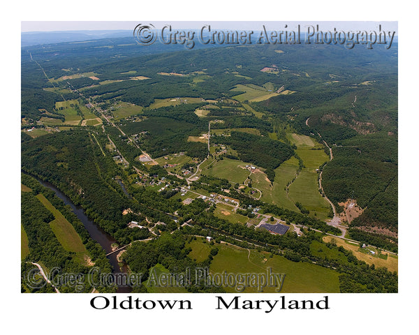 Aerial Photo of Oldtown, Maryland