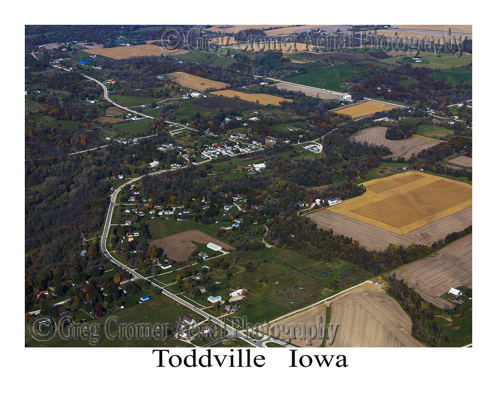 Aerial Photo of Toddville Iowa