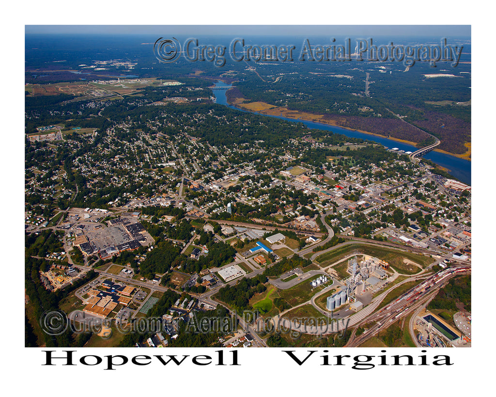 Aerial Photo of Hopewell, Virginia