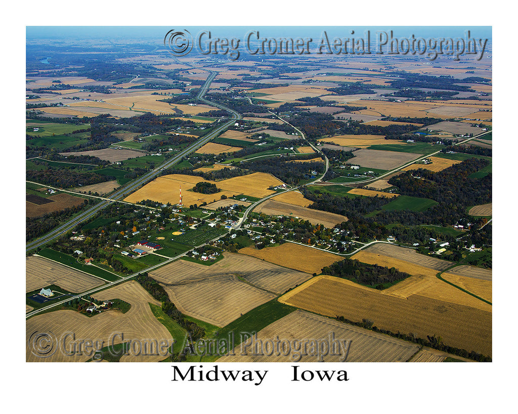 Aerial Photo of Midway Iowa