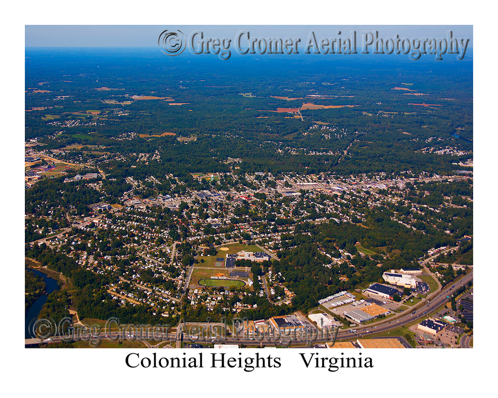 Aerial Photo of Colonial Heights, Virginia