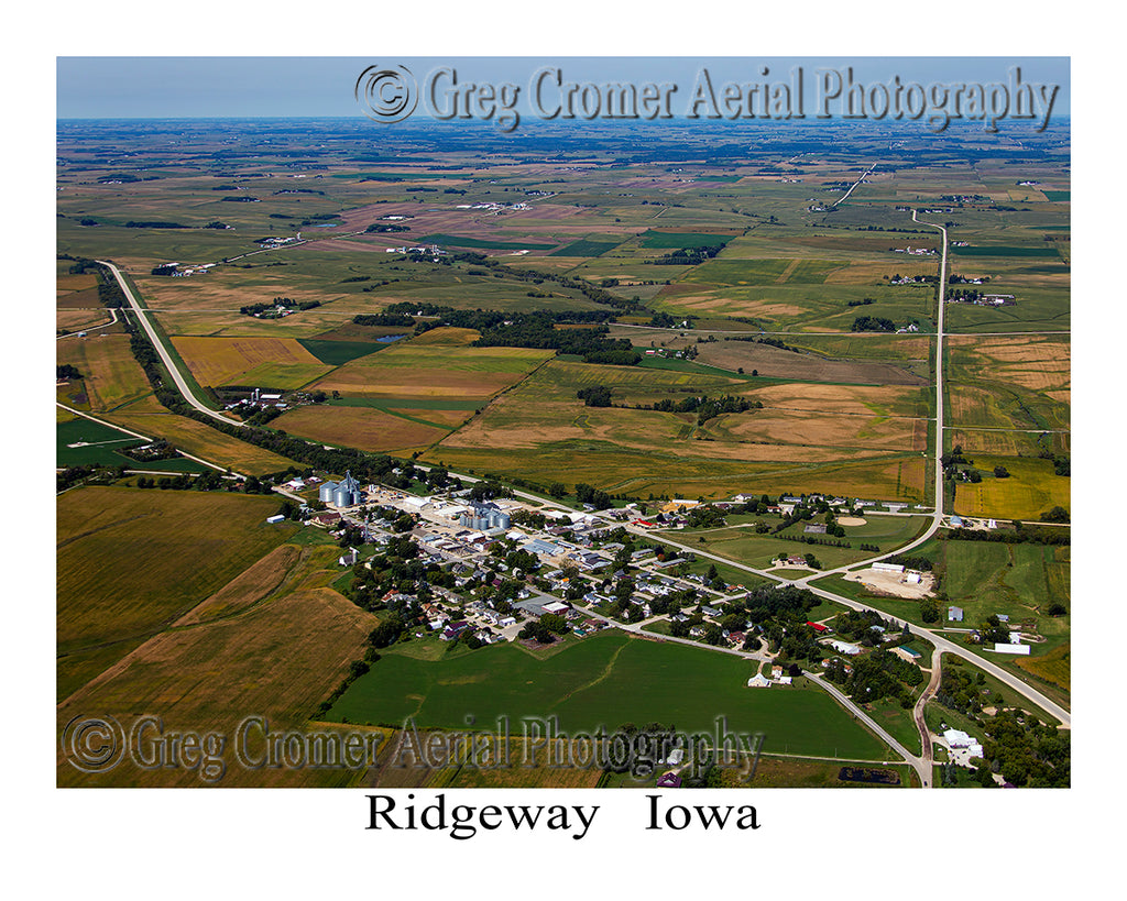 Aerial Photo of Ridgeway, Iowa
