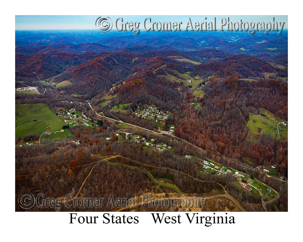 Aerial Photo of Four States, West Virginia