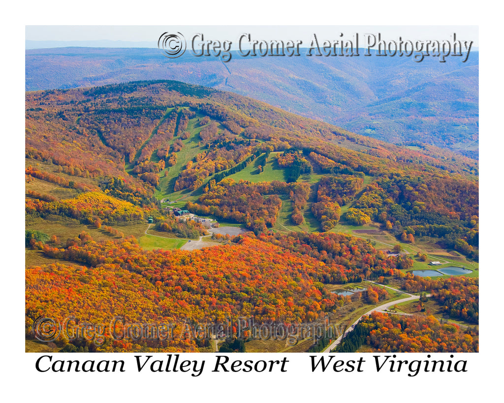 Aerial Photo of Canaan Valley Ski Resort, West Virginia