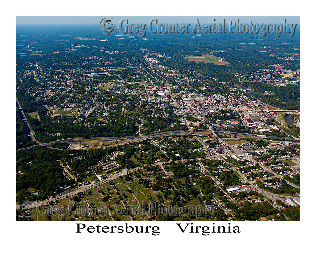 Aerial Photo of Petersburg, Virginia