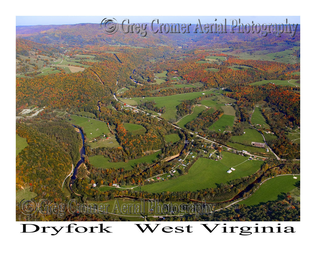 Aerial Photo of Dryfork, West Virginia