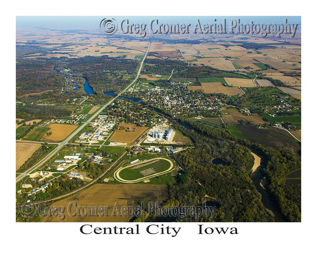 Aerial Photo of Central City Iowa