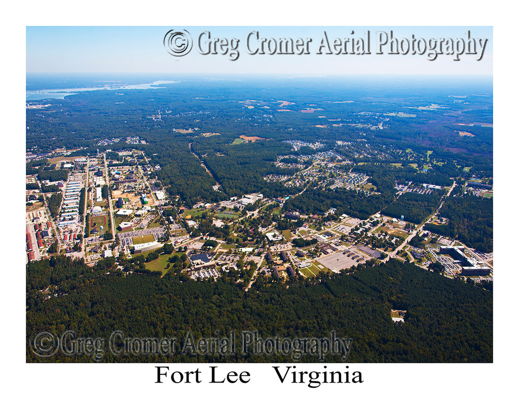 Aerial Photo of Fort Lee, Virginia