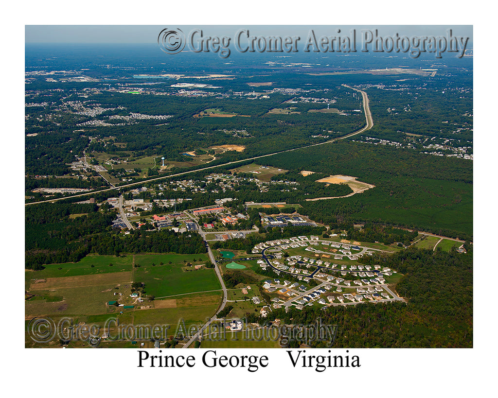 Aerial Photo of Prince George, Virginia