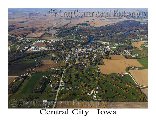 Aerial Photo of Central City Iowa