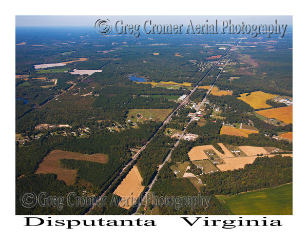 Aerial Photo of Disputanta, Virginia