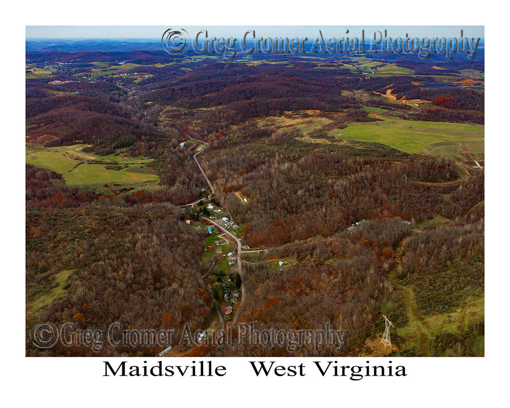 Aerial Photo of Maidsville, West Virginia