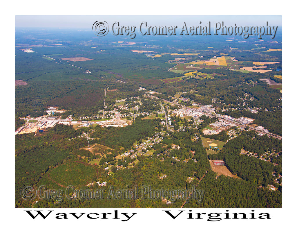 Aerial Photo of Waverly, Virginia