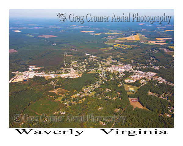 Aerial Photo of Waverly, Virginia