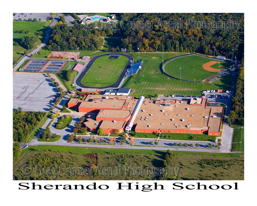 Aerial Photo of Sherando High School - Stephens City, Virginia