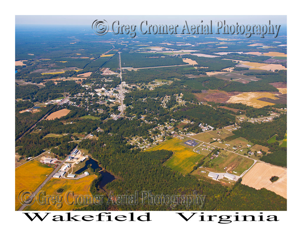 Aerial Photo of Wakefield, Virginia