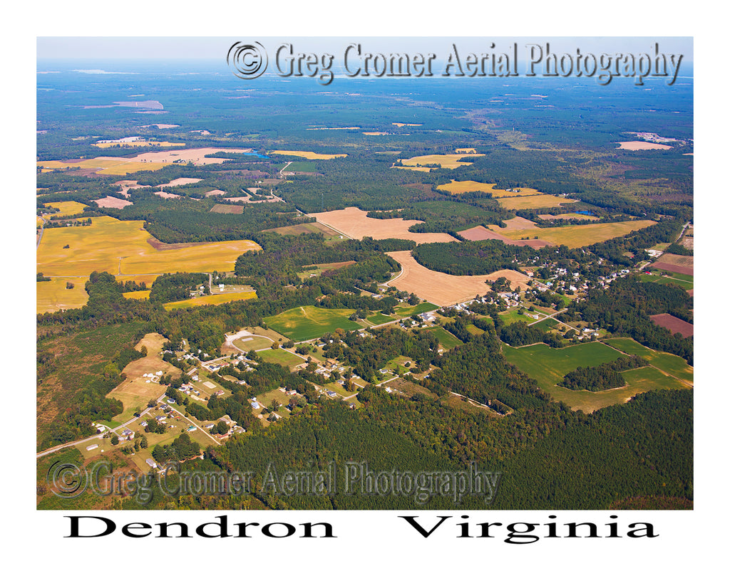 Aerial Photo of Dendron, Virginia