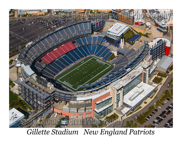 Aerial Photo of Patriots Gillette Stadium Massachusetts