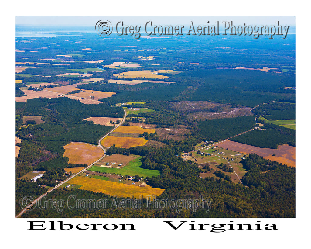Aerial Photo of Elberon, Virginia