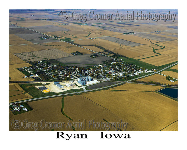 Aerial Photo of Ryan Iowa