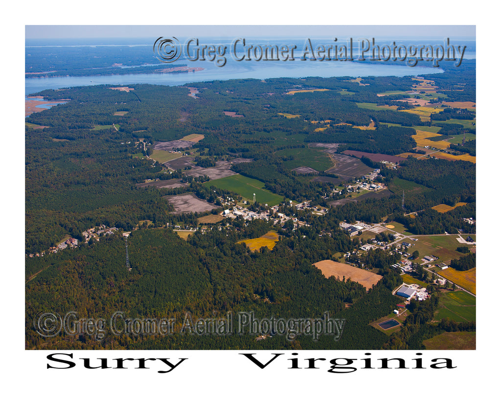 Aerial Photo of Surry, Virginia