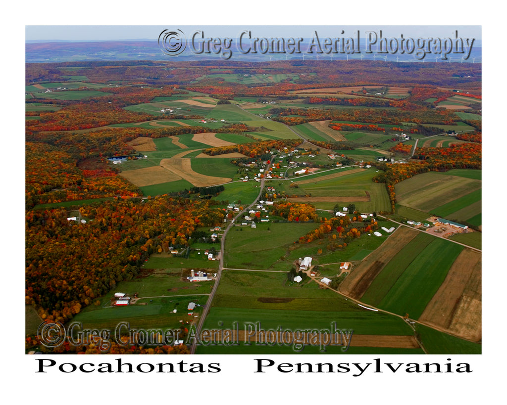 Aerial Photo of Pocahontas, Pennsylvania