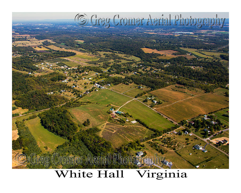 Aerial Photo of White Hall, (Frederick County) Virginia