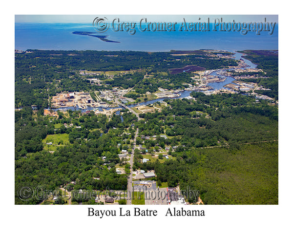 Aerial Photo of Bayou La Batre, Alabama