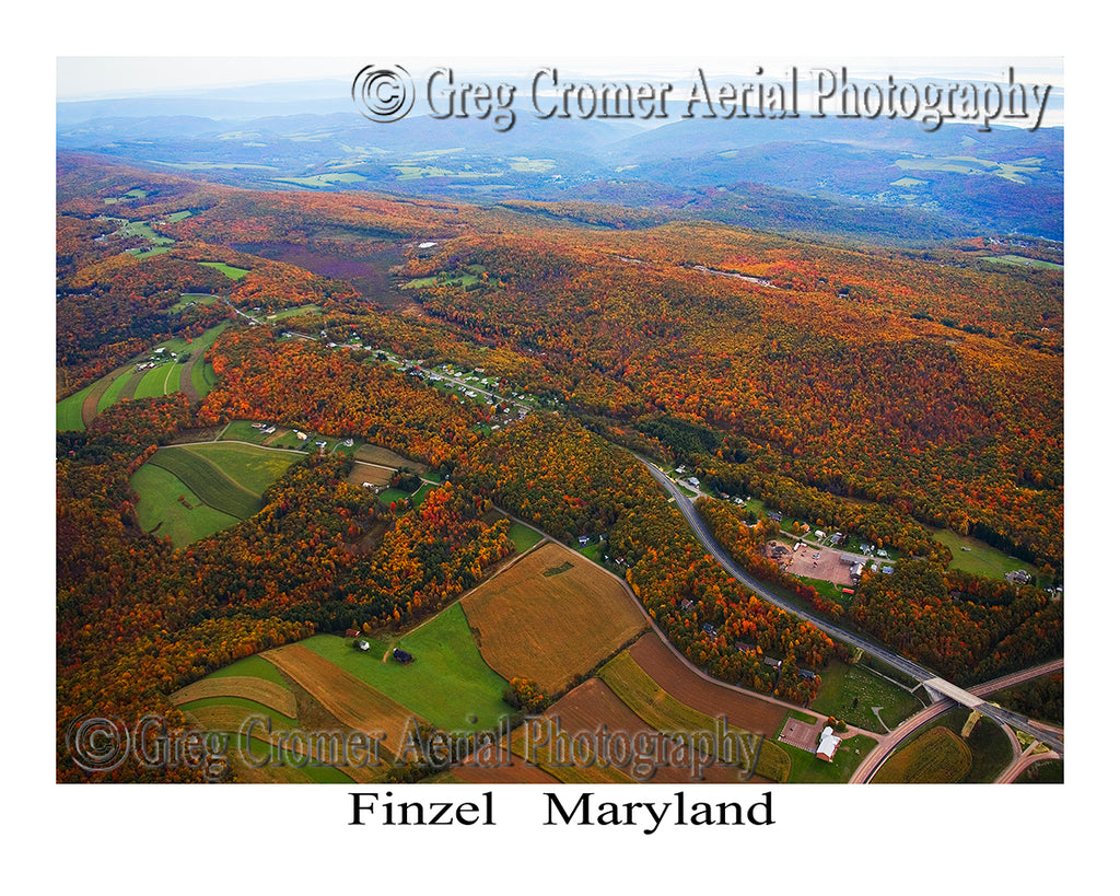 Aerial Photo of Finzel, Maryland