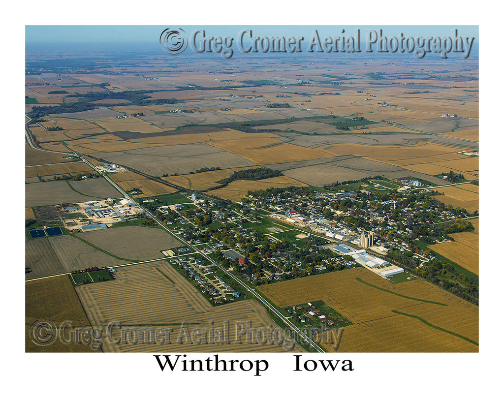 Aerial Photo of Winthrop Iowa