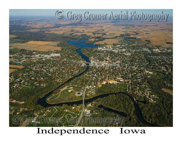 Aerial Photo of Independence Iowa