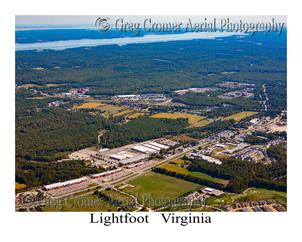 Aerial Photo of Lightfoot, Virginia