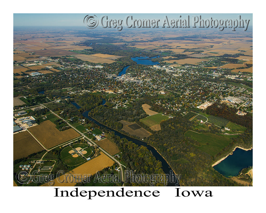 Aerial Photo of Independence Iowa