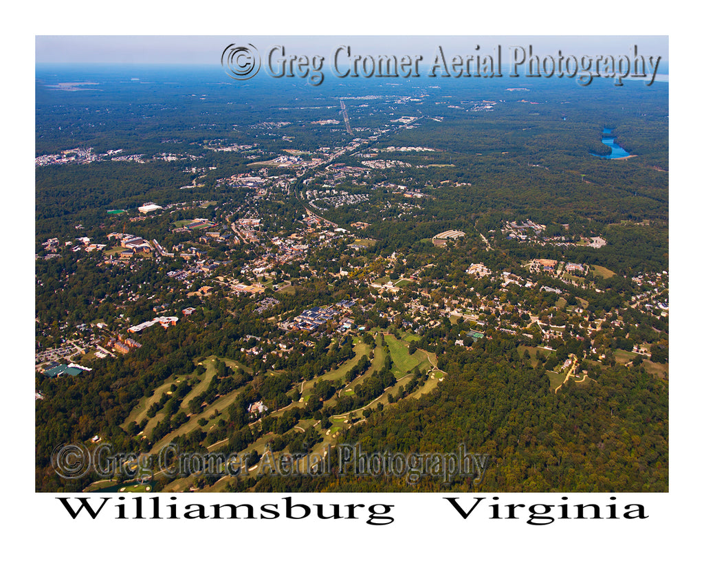 Aerial Photo of Williamsburg, Virginia