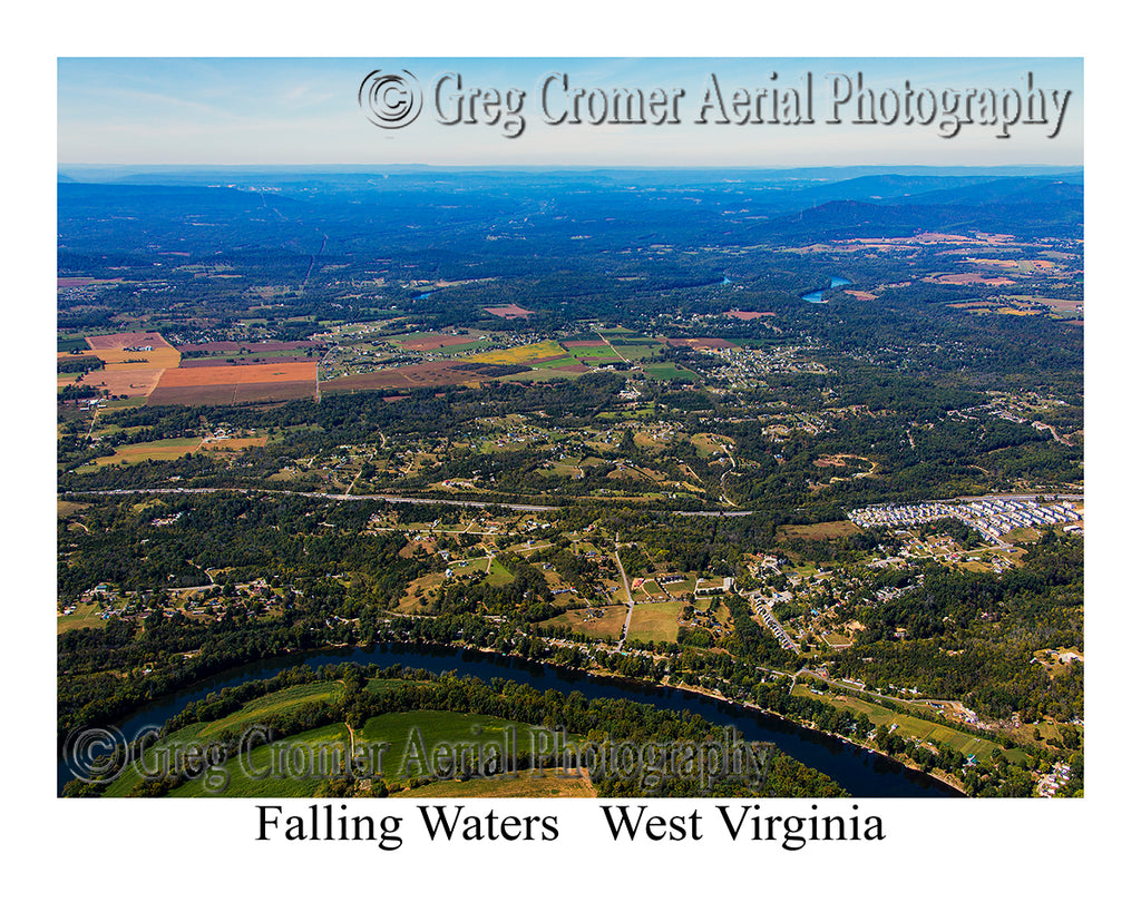 Aerial Photo of Falling Waters, West Virginia