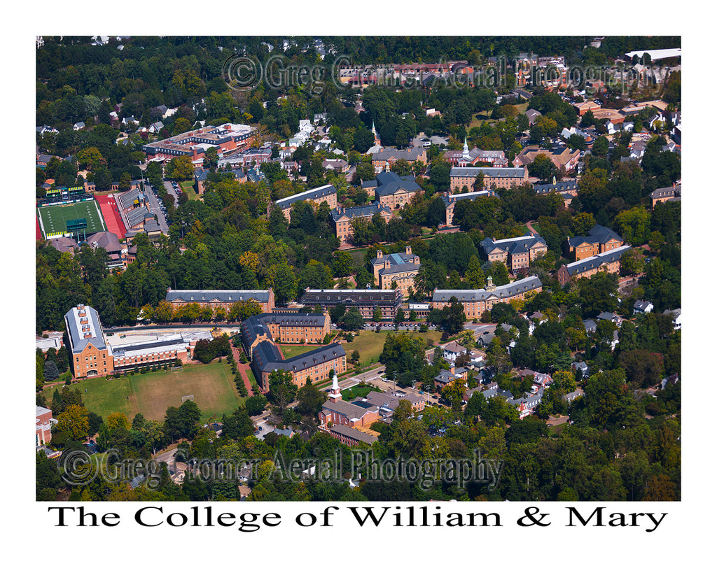 Aerial Photo of College of William and Mary - Williamsburg, Virginia