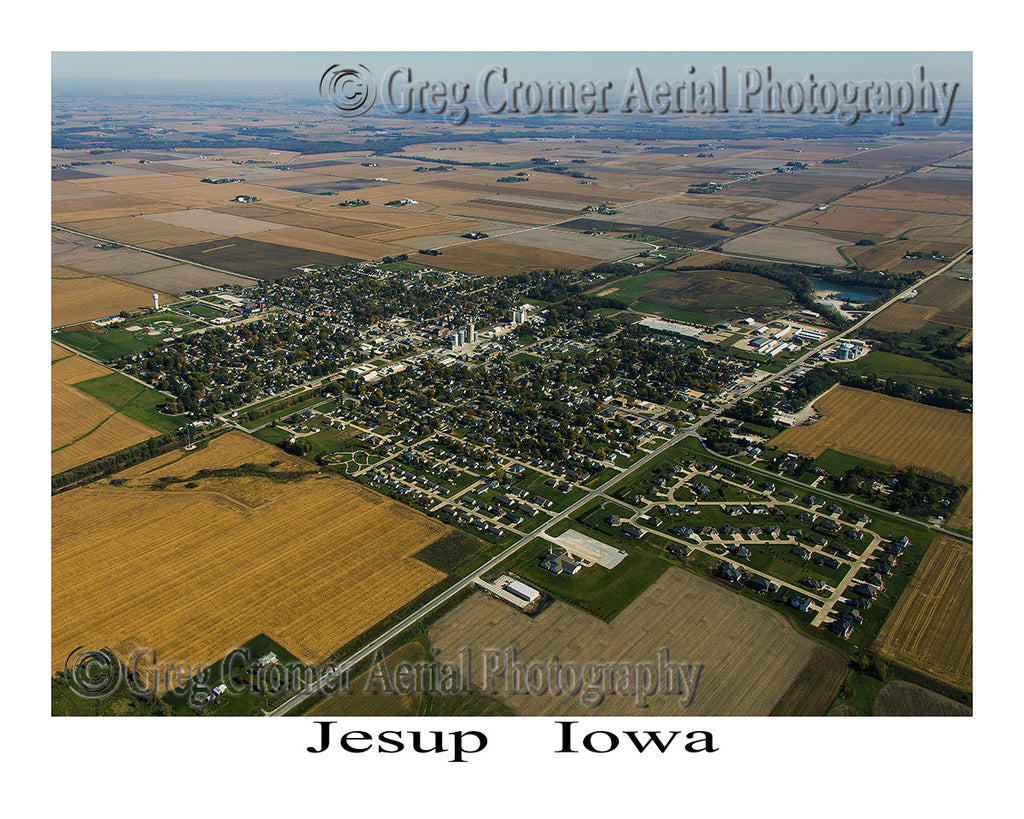 Aerial Photo of Jesup Iowa