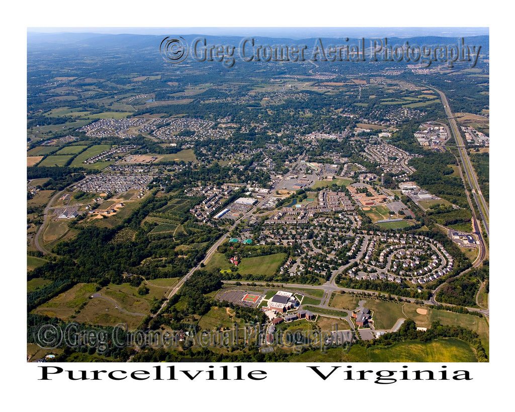 Aerial Photo of Purcellville, Virginia