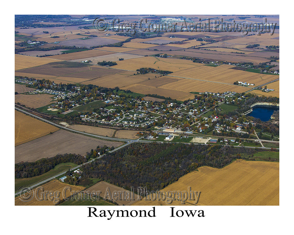 Aerial Photo of Raymond Iowa