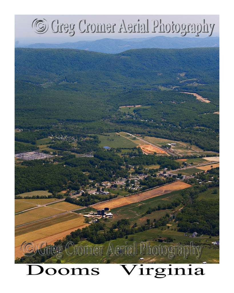 Aerial Photo of Dooms, Virginia