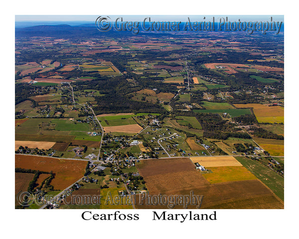 Aerial Photo of Cearfoss, Maryland