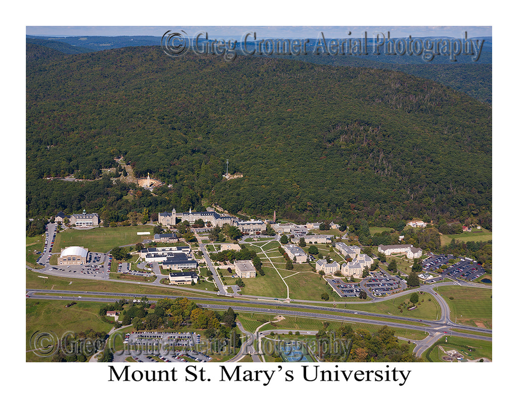 Aerial Photo of Mount St. Mary's University - Emmitsburg, Maryland
