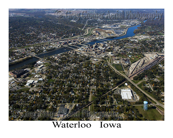 Aerial Photo of Waterloo, Iowa
