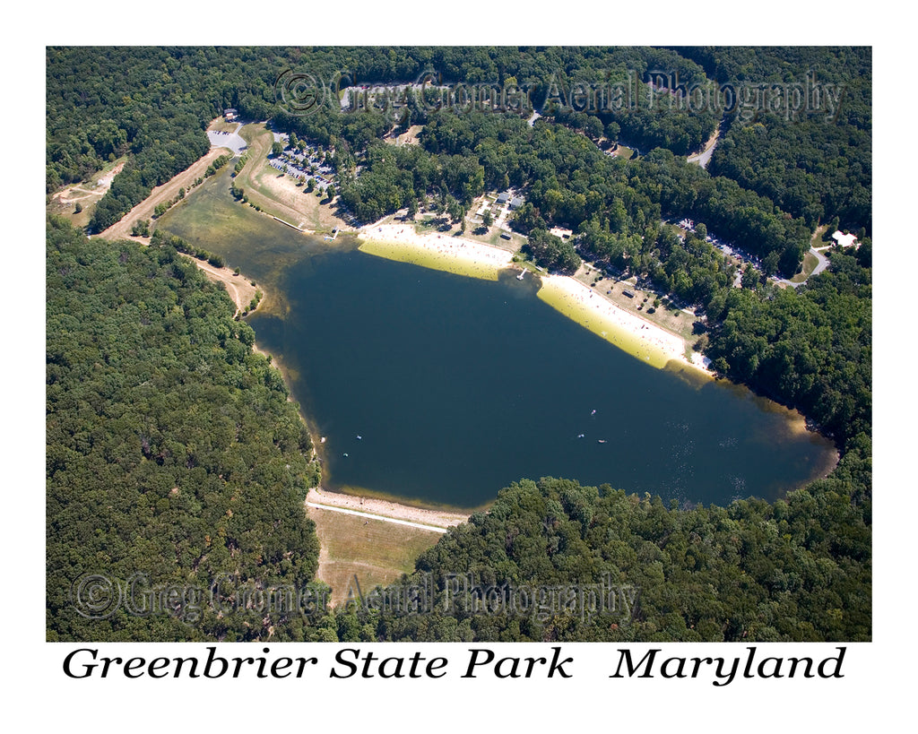 Aerial Photo of Greenbrier State Park, Maryland