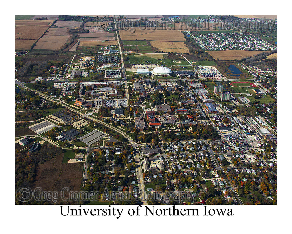 Aerial Photo of University of Northern Iowa