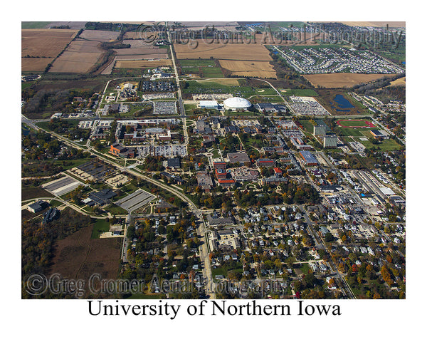 Aerial Photo of University of Northern Iowa