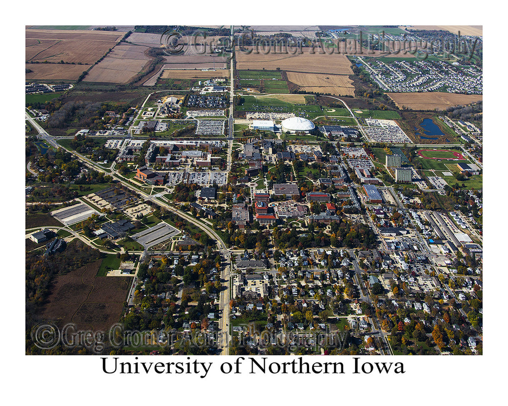 Aerial Photo of University of Northern Iowa