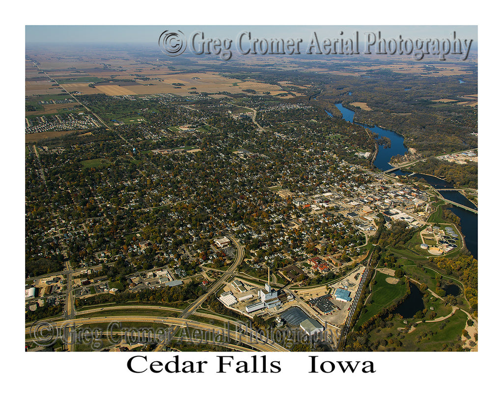 Aerial Photo of Cedar Falls Iowa