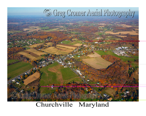 Aerial Photo of Churchville, Maryland