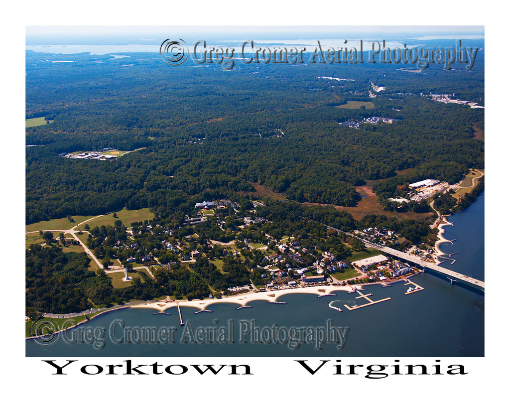 Aerial Photo of Yorktown, Virginia